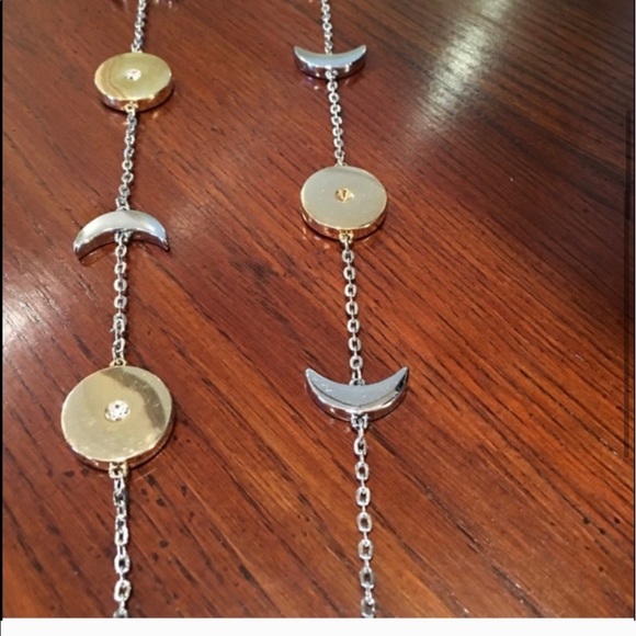 LA PRARIE Moon and star 18 inch long necklace! - Picture 3 of 4